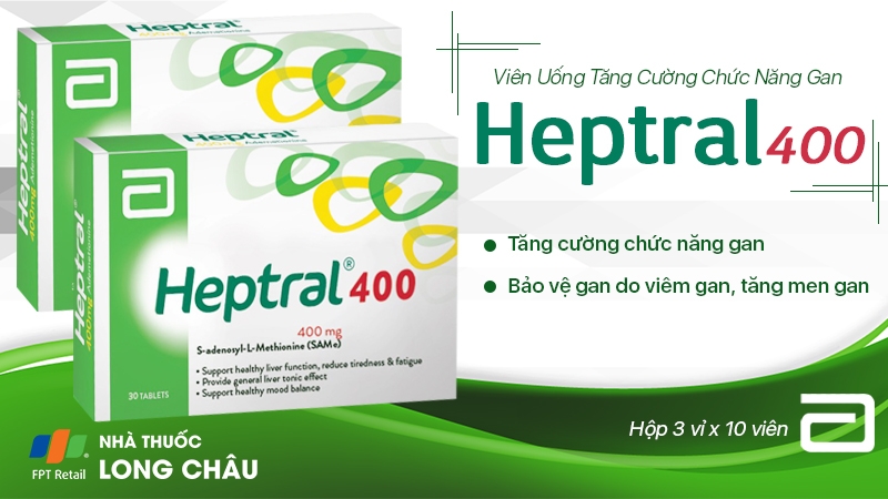 Viên uống tăng cường chức năng gan Heptral 400mg Abbott 2