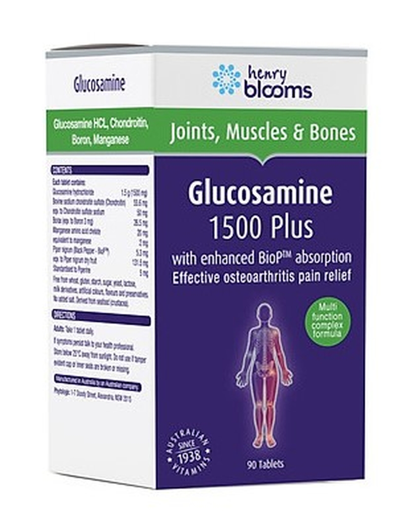 Viên Uống Henry Blooms Glucosamine 1500 Plus Bổ Xương Khớp 90 Viên có hiệu quả không 2