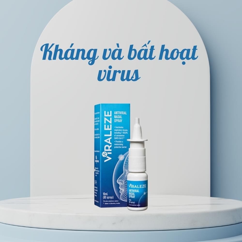 Xịt mũi kháng virus Viraleze hỗ trợ phòng ngừa Covid-19