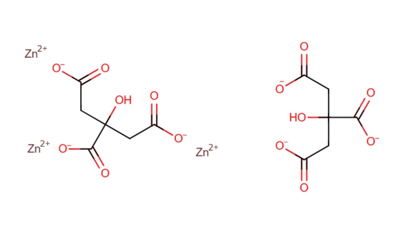 Công thức hóa học của Zinc citrate