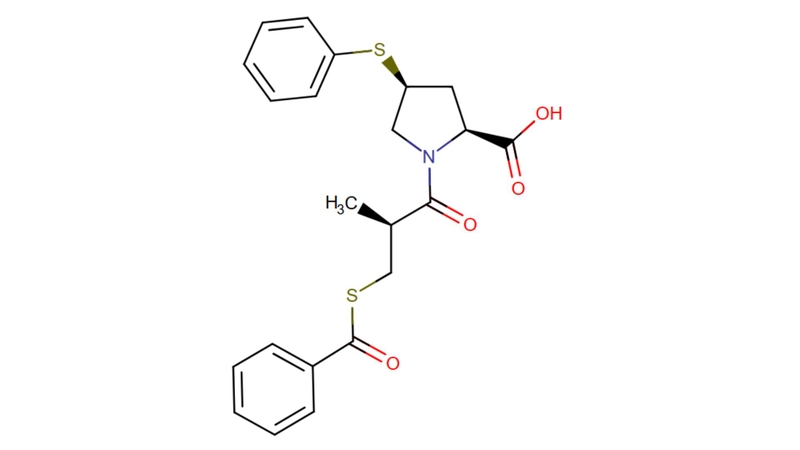 Công thức hóa học của Zofenopril