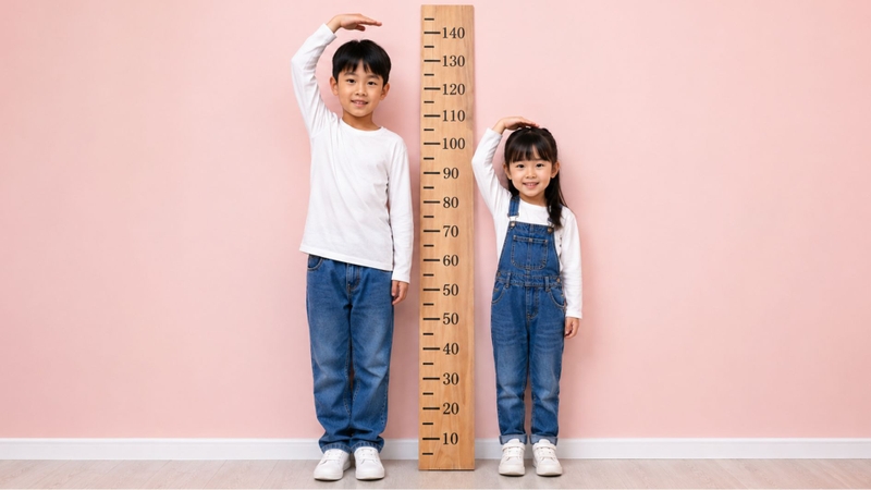 Chiều cao của trẻ chịu ảnh hưởng của cả gen và môi trường sống