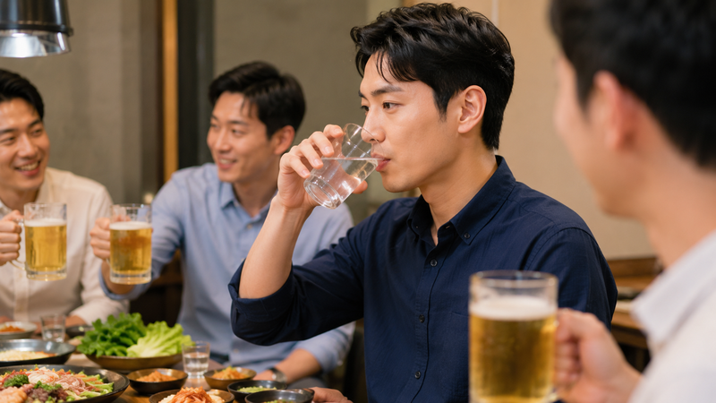 Uống đủ nước là biện pháp quan trọng để giảm thiểu các triệu chứng do mất nước