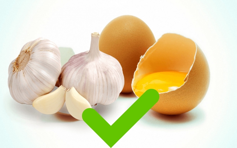 ăn trứng với tỏi 1