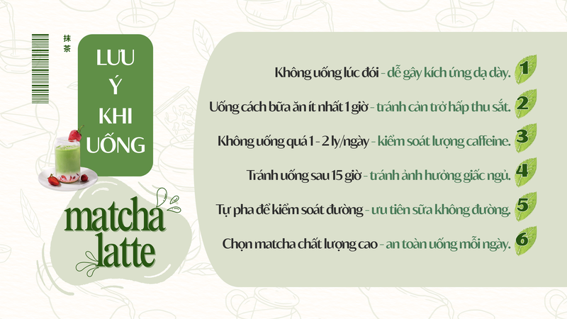 Nếu uống matcha latte mỗi ngày, bạn cần biết những điều này!