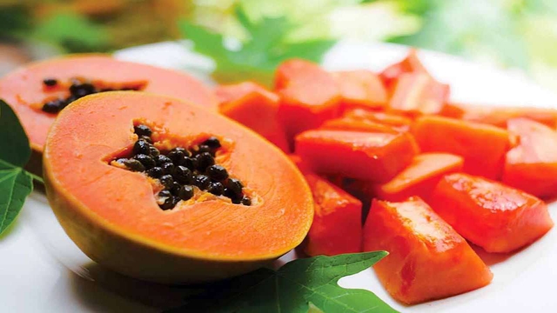 Đu đủ chín giúp hỗ trợ quá trình tiêu hóa cho mẹ bầu