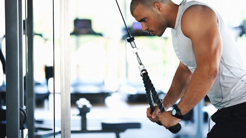 Bài tập Rope Triceps Pushdown giảm mỡ tăng cơ cho tay sau 4