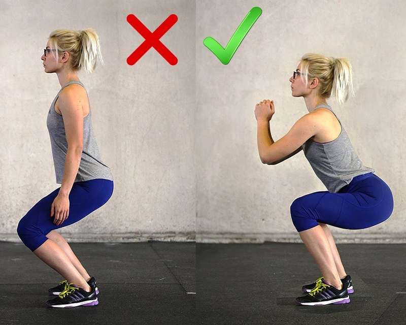 Mẫu hình bài tập Squat giúp giảm mỡ toàn thân