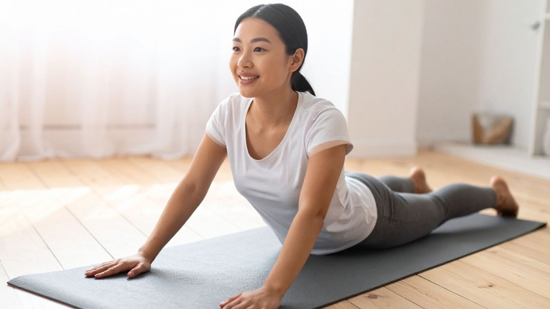 Lưu ý không nâng quá cao khi thực hiện tư thế rắn hổ mang nhẹ