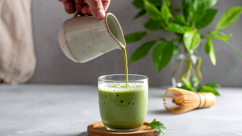 Caffeine và L-theanine trong matcha có thể hỗ trợ sự tỉnh táo và khả năng tập trung