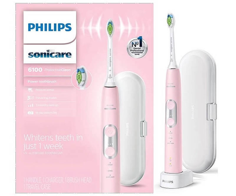 Bàn chải đánh răng điện loại nào tốt: Philips 6100 Sonicare Protective Clean