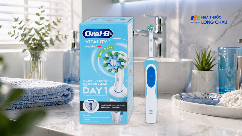 Bàn chải đánh răng điện Oral-B Vitality D12.513