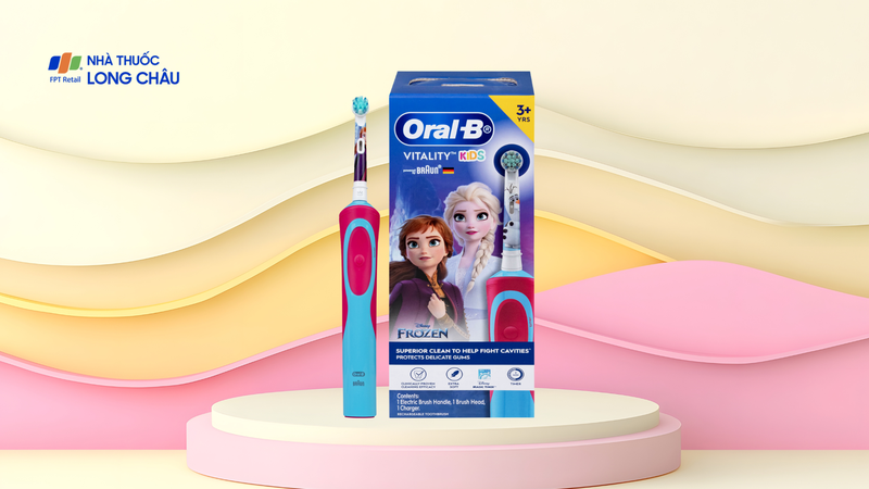 Bàn chải đánh răng trẻ em sạc điện Oral-B Vitality D12 Disney Frozen
