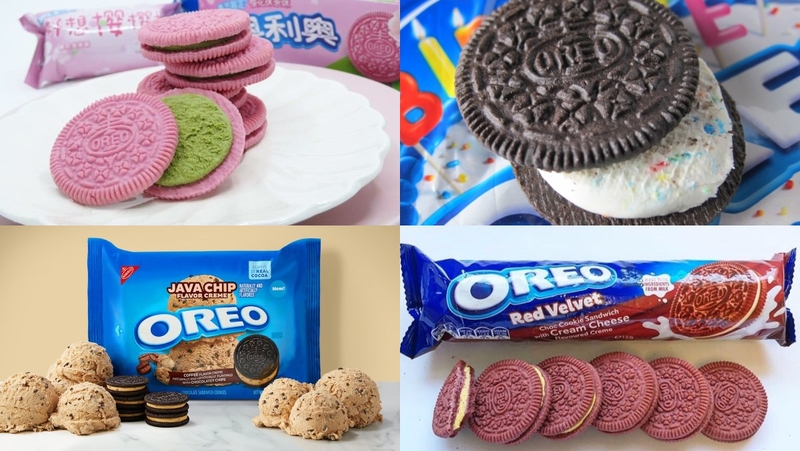 Dòng bánh oreo đã&nbsp;cho ra nhiều loại nhân và màu sắc khác nhau