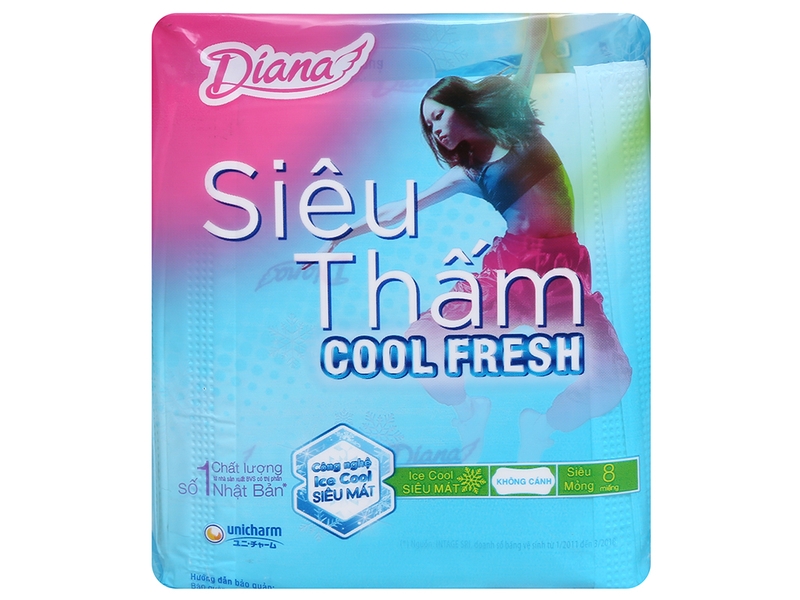 Băng vệ sinh Diana Sensi Cool Fresh siêu thấm có tốt không