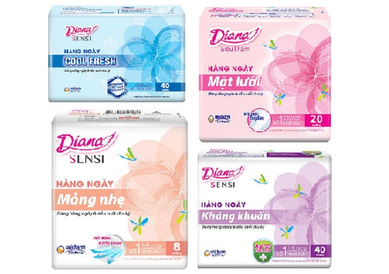 Băng vệ sinh diana hàng ngày có mấy loại?