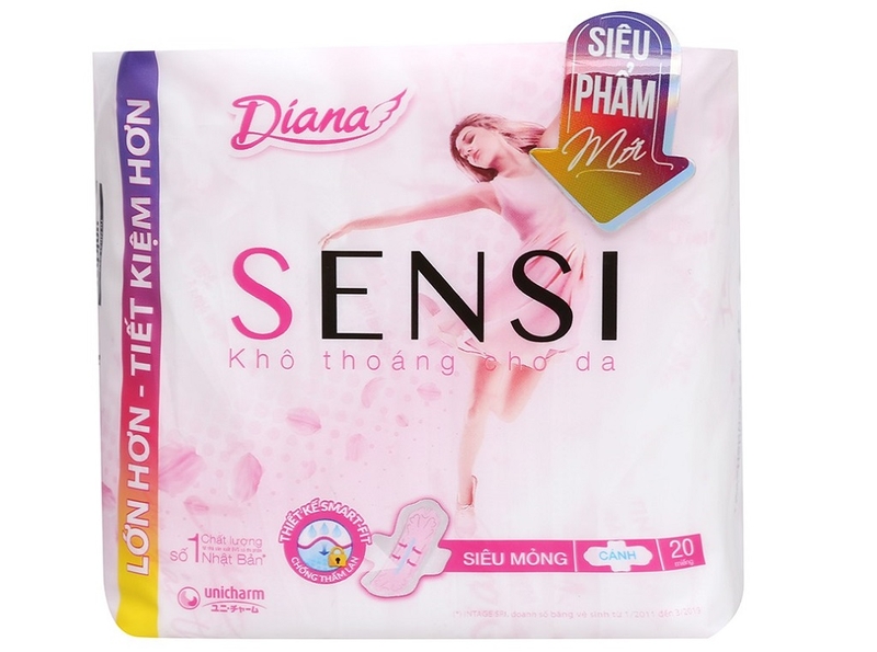 Băng vệ sinh diana sensi khô thoáng