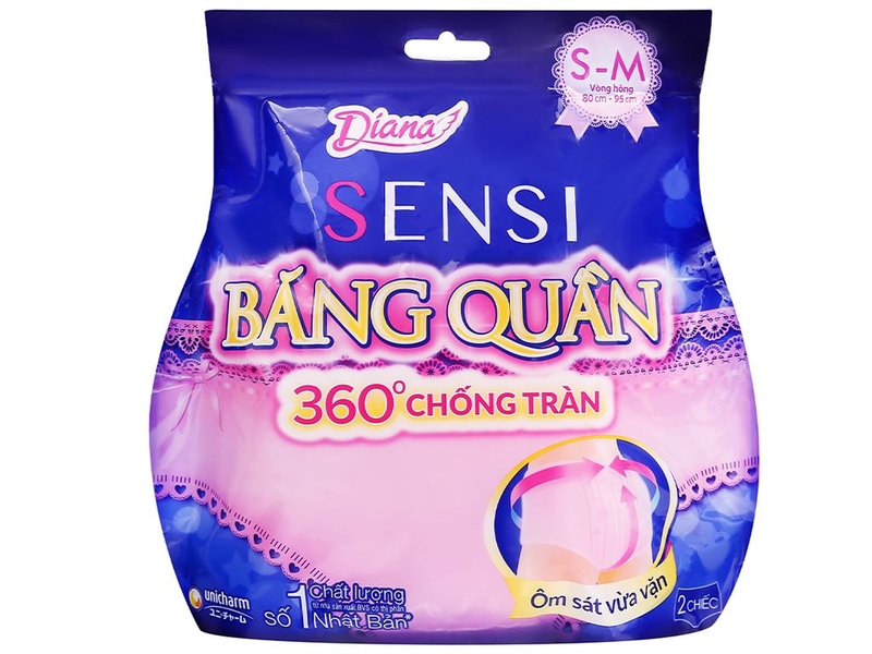 Băng vệ sinh Diana Sensi dạng quần ban đêm