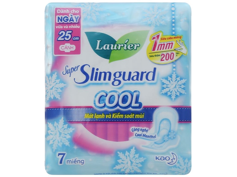 Băng vệ sinh Laurier Slimguard Cool mát lạnh có tốt không