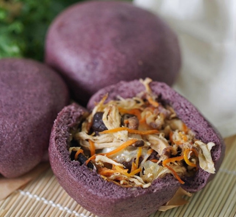 Bánh bao gạo lứt gà nấm món ăn thích hợp cho người giảm cân