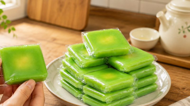 Nên kiểm tra hạn sử dụng và hướng dẫn bảo quản trước khi dùng bánh cốm