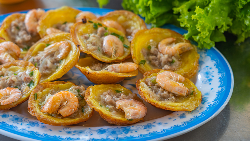 Bánh khọt là món ăn giàu năng lượng