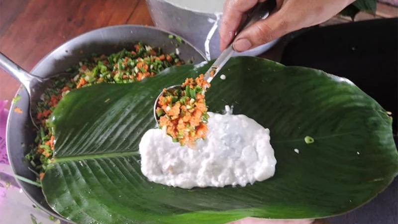 Bánh nậm làm từ nguyên liệu chính là bột gạo-2