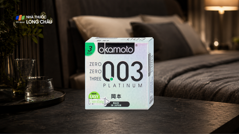 Bao cao su Okamoto 0.03 Platinum