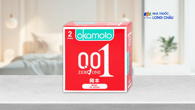 Bao cao su Okamoto 0.01 PU siêu mỏng chính hãng, giá tốt nhất