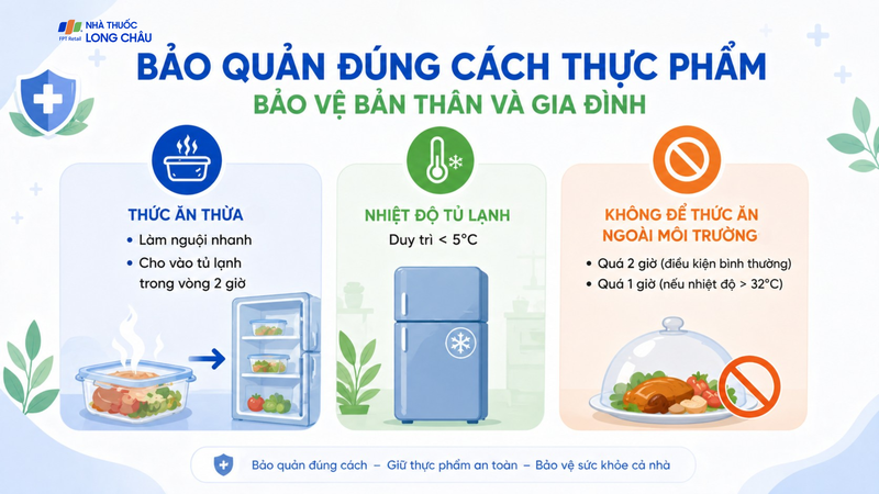 Bảo quản đúng cách thực phẩm - Bảo vệ bản thân và gia đình