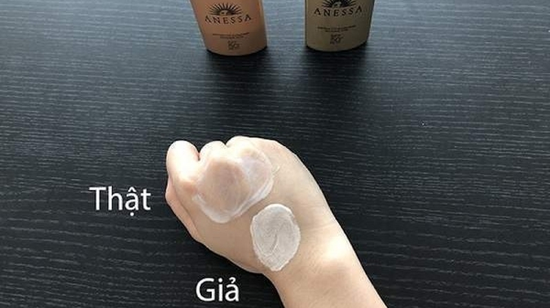 Phân biệt hàng thật - giả khi dùng trên da