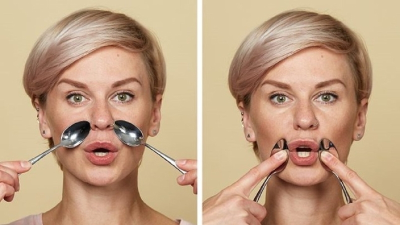 Bật mí 6 cách massage mặt bằng thìa 1