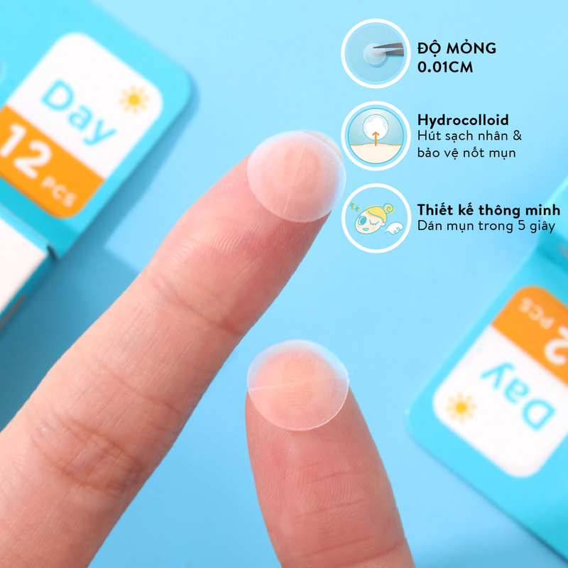 Bật mí điểm nổi bật của miếng dán mụn ban ngày Derma Angel 2