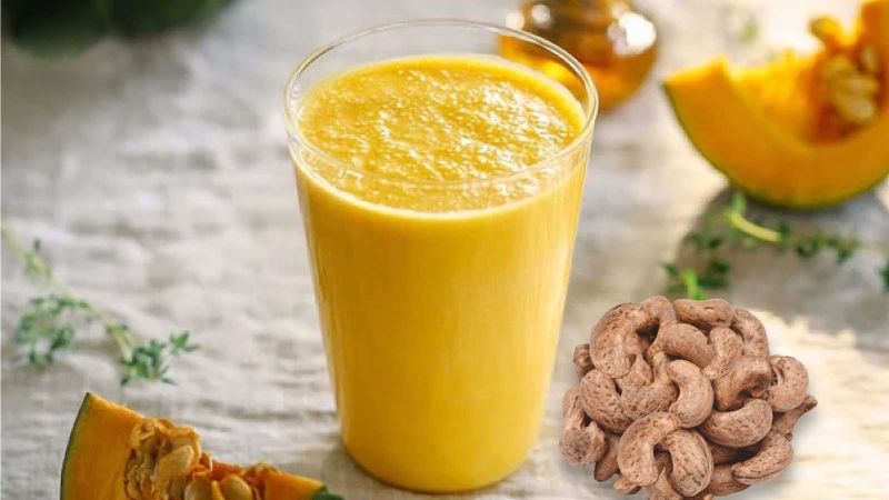 Công dụng của sữa hạt điều bí đỏ? Cách làm sữa hạt điều bí đỏ?