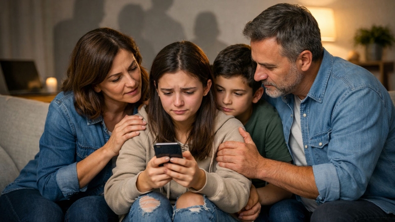 Gia đình nên đồng hành với nạn nhân để hỗ trợ họ vượt qua tình trạng bắt nạt qua mạng