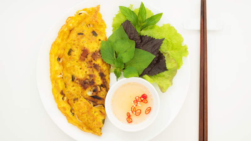Mẹ bầu không nên ăn quá nhiều bánh xèo