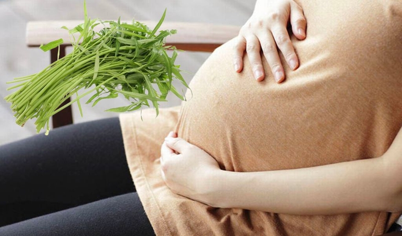 Bầu ăn rau muống được không?