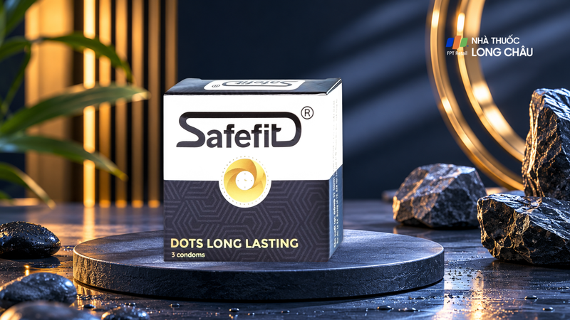 Bao cao su SafeFit Dots Long Lasting