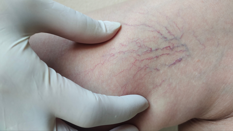 Xuất hiện tĩnh mạch nhỏ li ti ở bệnh nhân suy giãn tĩnh mạch chân