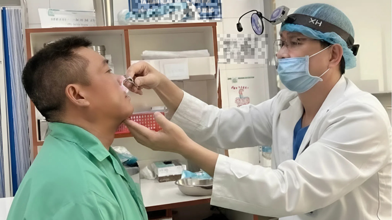 U nhầy xoang trán là thể bệnh hiếm gặp và phức tạp, trong vòng 20 năm qua, bệnh viện chỉ ghi nhận 2 trường hợp tương tự