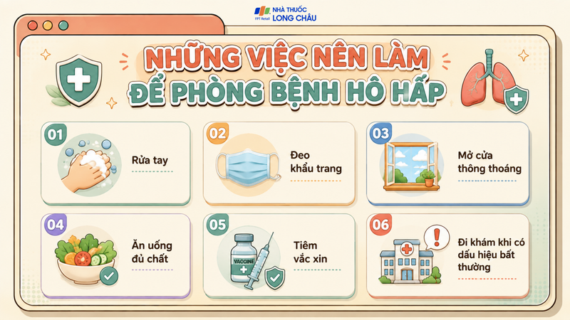 Có thể phòng bệnh đường hô hấp bằng một số biện pháp đơn giản