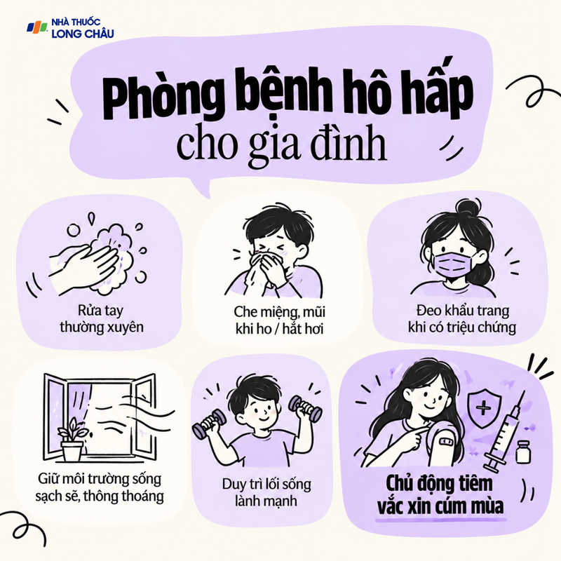 Những biện pháp đơn giản giúp phòng bệnh hô hấp cho gia đình