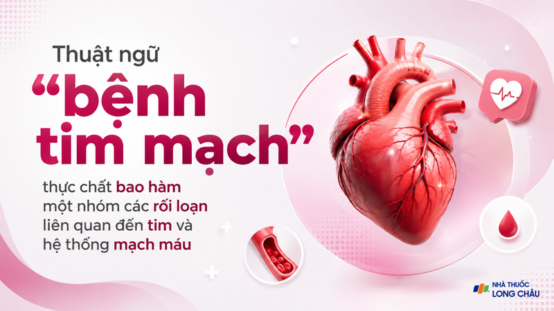 Bệnh tim mạch thực chất bao hàm một nhóm các rối loạn liên quan đến tim và hệ thống mạch máu