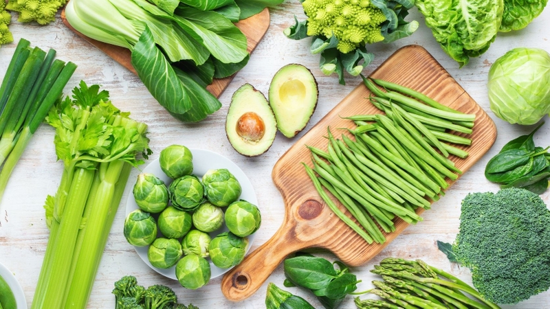 Các loại rau xanh có thể góp phần cung cấp chất xơ, vitamin và khoáng chất cho chế độ ăn hằng ngày
