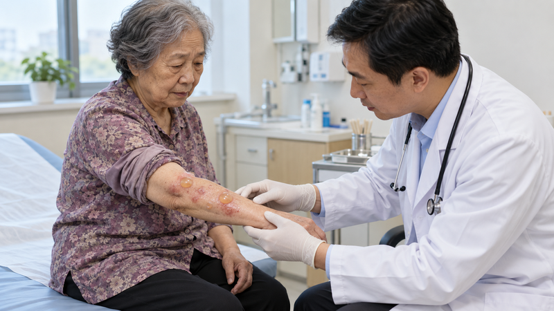 Bác sĩ kết hợp thăm khám và xét nghiệm để xác định chẩn đoán bệnh