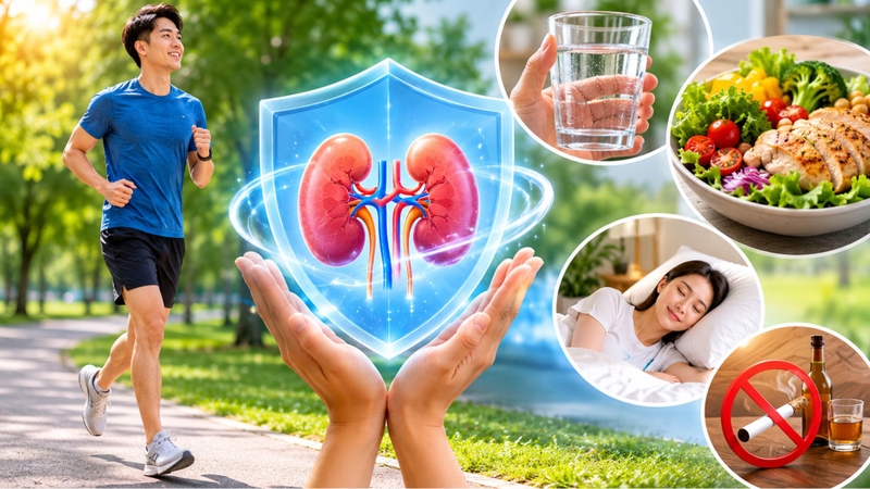 Duy trì lối sống lành mạnh giúp giảm nguy cơ tiến triển bệnh thận mạn