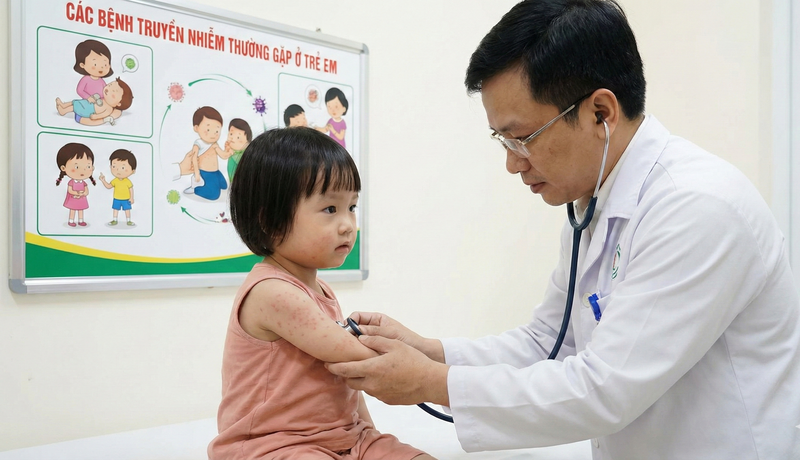 Bệnh truyền nhiễm ở trẻ dễ xảy ra do hệ miễn dịch chưa hoàn thiện