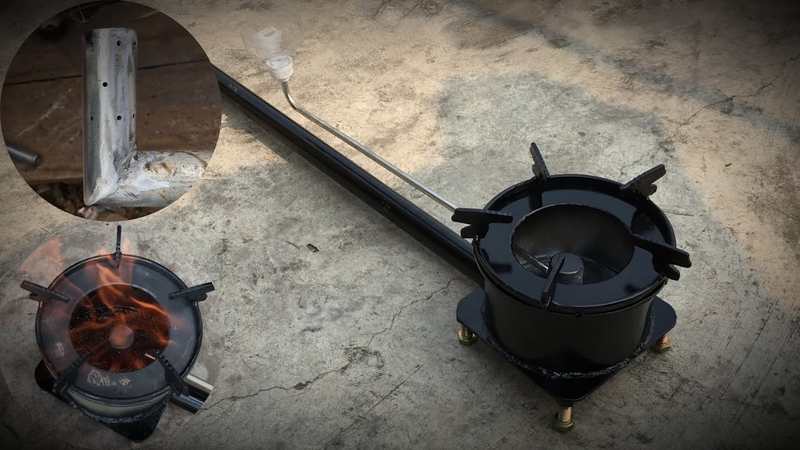 Nguyên lý hoạt động của bếp đun dầu thải.