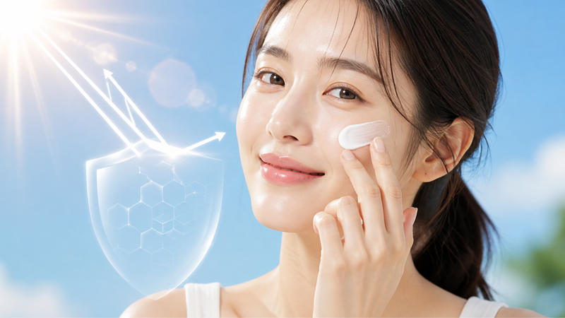 Thoa kem chống nắng mỗi ngày giúp bảo vệ da khi sử dụng BHA
