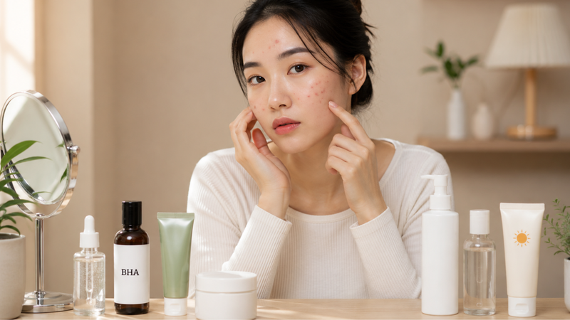 BHA kết hợp với gì để hỗ trợ trị mụn hiệu quả?